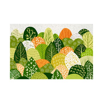 半島良品 可裁剪刮泥防滑絲圈地墊  樹林  1個  90 x 60cm