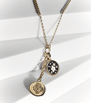 FoundRae Strength Resilience 18kt gold chain necklace with diamonds
