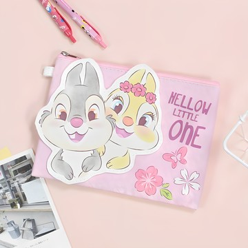 Disney 迪士尼 粉紅季立體皮革收納包  中(20.2 x 15.1 x 14.2cm)  桑普邦妮兔  1個