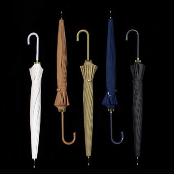 雨傘長柄傘ins復古森系純色文藝簡約直桿傘男女防風原宿學生雨傘