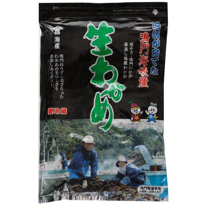 生産者直送 国産 徳島県 鳴門海峡 塩蔵 生わかめ 500g