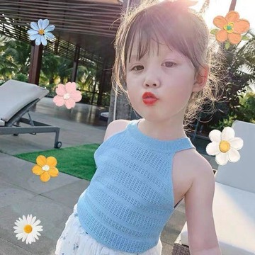 熱銷TOP1🔥女童背心夏季2026韓版外穿吊帶衫白色2歲3洋氣4兒童5薄款上衣H39C