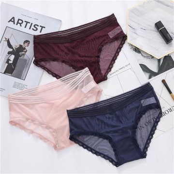 4條 性感內褲女純欲女士低腰冰絲短褲新款2021年爆款時尚夏季薄款