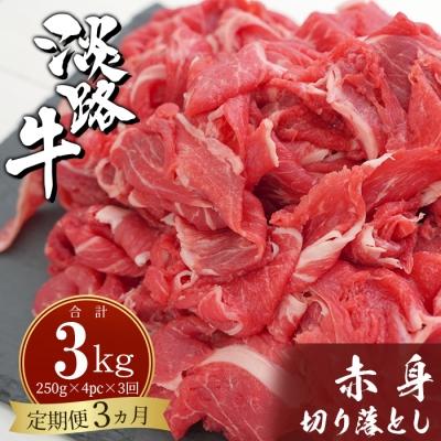 ふるさと納税 淡路市 淡路牛赤身切り落とし 1kg(250g×4PC)