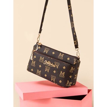 小包包斜挎包女包日系高級感純色拉鏈百搭時尚媽媽逛街單肩小挎包