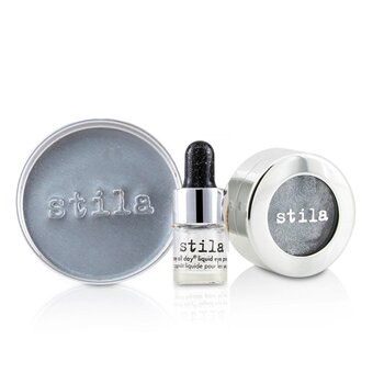 Stila 詩狄娜 金屬色高光眼影組合 - # Titanium 2pcs-眼影