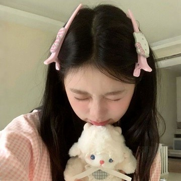 治癒系🌸超大號髮夹 巨大搞怪装饰夹 洗臉化妝邊夾 拍照道具 交換禮物 髮量再多也不怕啦卡通可愛一字劉海無痕髮夾