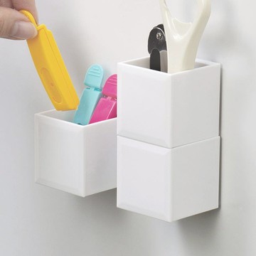 日製方形磁吸壁掛式收納盒-3入-多款可選 大