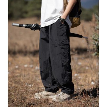 冰絲褲子男夏季薄款直筒寬松山系戶外工裝速干運動褲休閑百搭長褲