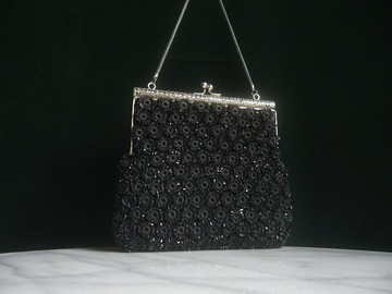 輝煌年代 OLD ERA _早期台灣製手工製貴夫人珠珠包