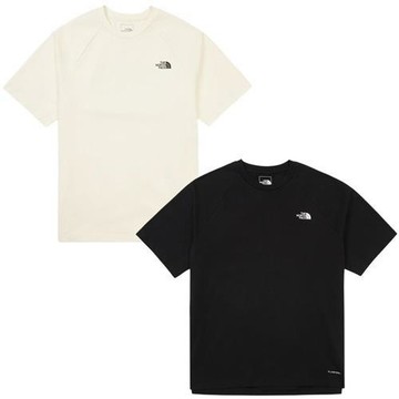 The North Face 北面 短袖上衣 男裝 女裝 排汗 米/黑 NF0A8GX4QLI/NF0A8GX4JK3