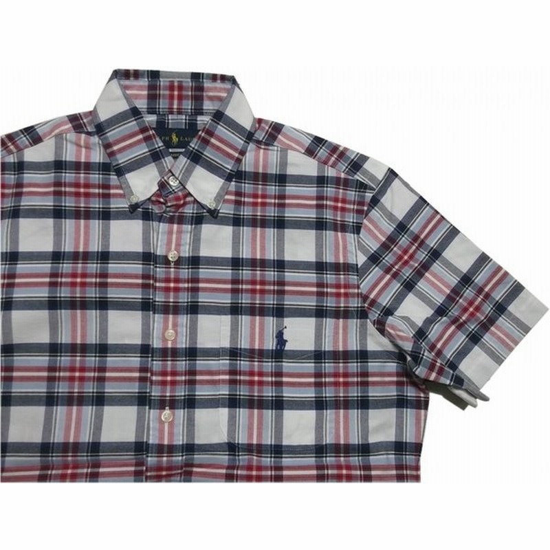 ポロ ラルフローレン 半袖 ワンポイント ボタンダウンシャツ チェック ホワイト メンズ Polo Ralph Lauren 684 通販 Lineポイント最大0 5 Get Lineショッピング