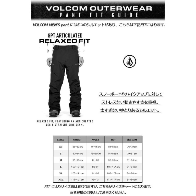 VOLCOM/ボルコム RAIN GORE TEX BIB overall メンズ レディース