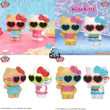 🌀日版客🌀 日版 三麗鷗 SOFVIMATES Hello Kitty 凱蒂貓 SUMMER 夏日 軟膠公仔