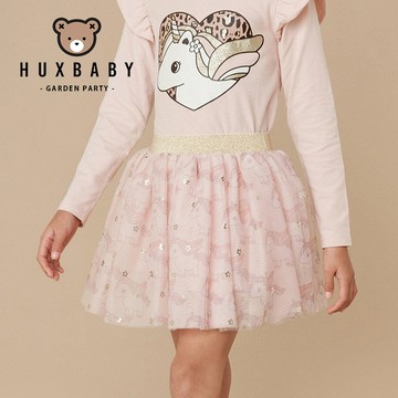 澳洲 Huxbaby 粉紅小花獨角獸系列澎澎裙