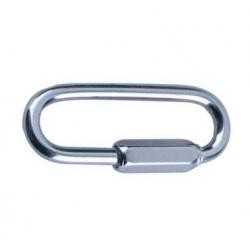 WIN 五金 不鏽鋼快速接環 10mm  白鐵跑道鉤 白鐵快速接環 連接環 鎖牙接環 連接器 鐵鍊