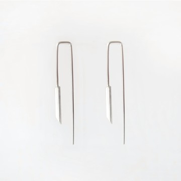 925純銀 幾何自然風景系列-冰簇 耳針耳環 一對