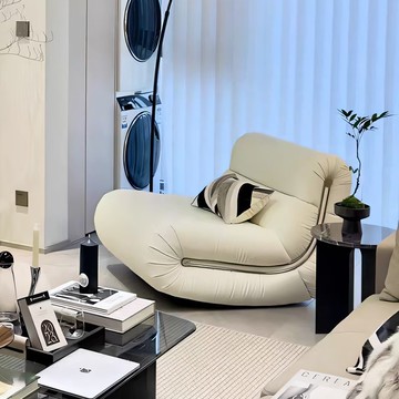 電動單人沙發 懶人沙發 太空沙發 免運  搖搖椅陽臺家用休閑搖椅躺椅大人臥室懶人沙發客廳單人網紅沙發椅 可開立發票-快速出貨