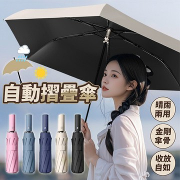 【好買購物】【快速到貨】十骨 自動傘 十二骨自動傘 自動摺疊傘 加大傘面 雨傘 10骨 12骨自動傘摺疊傘
