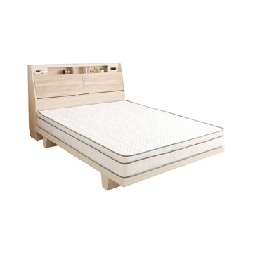 本木-夏露 雙色房間三件組-雙人5尺 床墊+床頭+木屐底雙人5尺