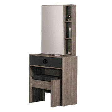 文創集 席爾   現代2尺開合式鏡台/化妝台(含化妝椅)-60x40x153.5cm免組