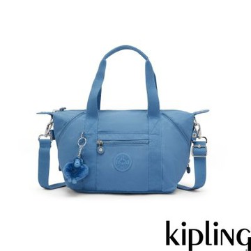 Kipling 復古藍手提側背包-ART MINI
