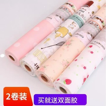 日式印花櫥柜抽屜衣柜墊餐桌防潮防塵櫥柜墊防滑柜子墊紙