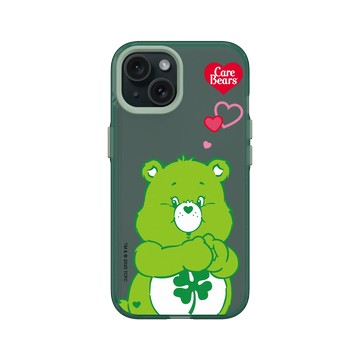 iPhone 15 Clear 憂墨綠 - Care Bears - Good Luck Bear
