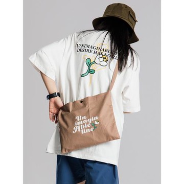 FLOAT ULINE 帆布小包包DIY斜挎單肩包百搭零錢包可愛手機小方包