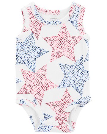 Baby 4th Of July Stars Bodysuit