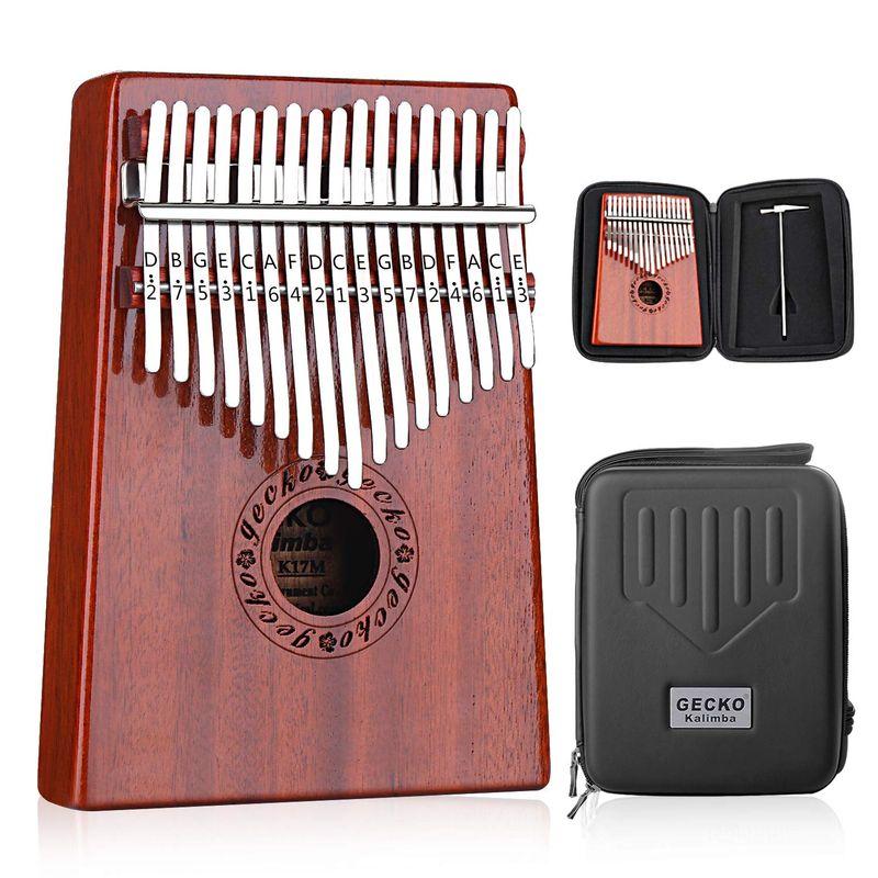 GECKO カリンバ 17 keys Kalimba 親指ピアノとEVA高性能保護