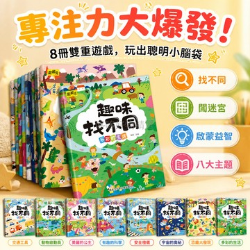 台灣出貨✨ 趣味找不同繪本 專注力訓練書 思維邏輯遊戲 幼兒園益智讀物 兒童注意力培養 幼兒啟蒙繪本 4-6歲適讀