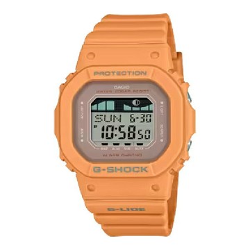 CASIO卡西歐G-LIDE GLX-S5600-4 潮汐月相電子錶/40.5mm/橘款｜樂天領券現折★全館特惠中★指定刷卡回饋10%