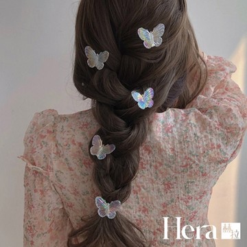 【Hera 赫拉】.韓國人魚姬蝴蝶髮夾5入組 H111041207