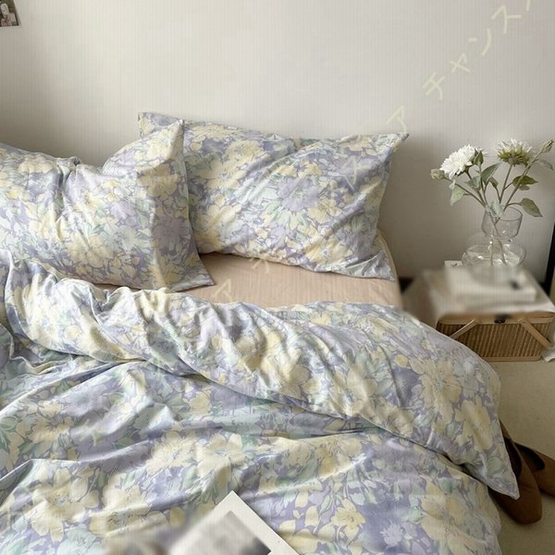 洗える 掛け布団カバー ダブル 4点セット ベッドカバー 可愛い おしゃれ 女の子 洋式和式兼用 布団カバー シングル 丸洗いok 防ダニ ボックスシーツ 通販 Lineポイント最大0 5 Get Lineショッピング