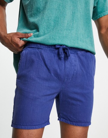 Bolongaro Trevor drawcord short in indigo-Blue