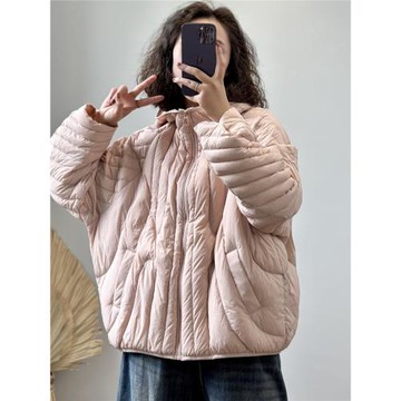 現貨 新款韓版寬松連帽羽絨服女短款加厚保暖白鴨絨外套百搭