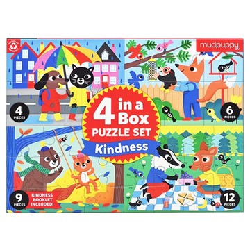mudpuppy 四合一拼圖 善行  31片  1盒