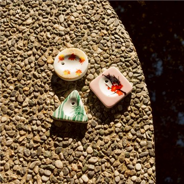 日本 香彩堂 | HANGA 和風版畫系列線香座(10款可選) - 蓮花