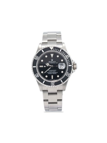 Rolex - pre-owned Submariner 40mm - men - stainless steel - One Size - Black