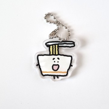 Yum-Yum 壓克力鑰匙圈 - 烏龍麵