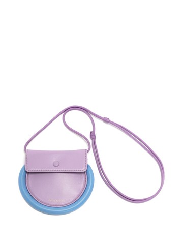 JW Anderson - Bumper-Moon leather coin purse - unisex - Lambskin/Polyamide - One Size - Purple