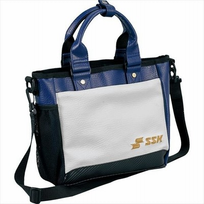 [SSK]エスエスケイ野球 ミニトートバッグ (BA7002)(1063) ホワイト×Dブルー[取寄商品]