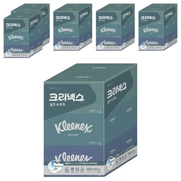 Kleenex 舒潔 Silk Soft 雙層面紙 250張  6盒  1組