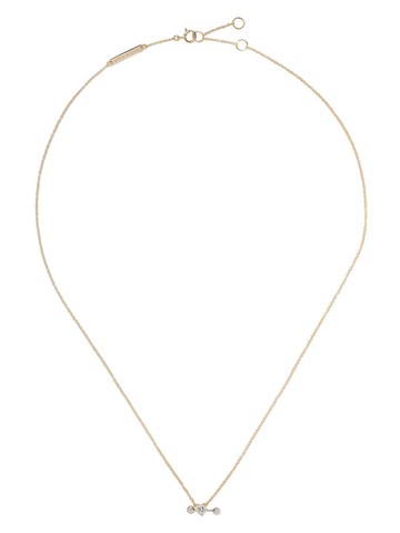 Delfina Delettrez - 18kt yellow and white Two In One diamond necklace - women - White Diamond/18kt White Gold/18kt Yellow Gold - One Size