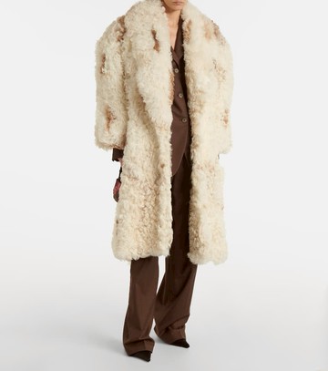 Magda Butrym Belted shearling coat