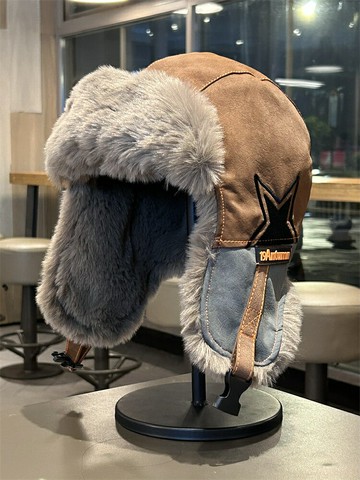 雷鋒帽男女冬季加絨加厚保暖騎行護耳帽東北戶外防風滑雪飛行員帽【淘夢屋】