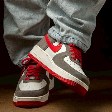 NIKE AIR FORCE 1 07 LV8 巴洛克棕紅 咖啡 橘紅 麂皮 復古 休閒 空軍鞋 男鞋 FQ8714-201