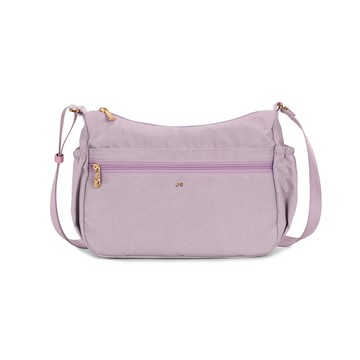 J II 斜背包 蜜特大容量防潑水斜背包-藕紫色-7006-12
