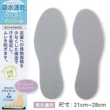 BONJOUR日本COLUMBUS吸水快乾透氣乳膠鞋墊J.【ZS186-897】I.